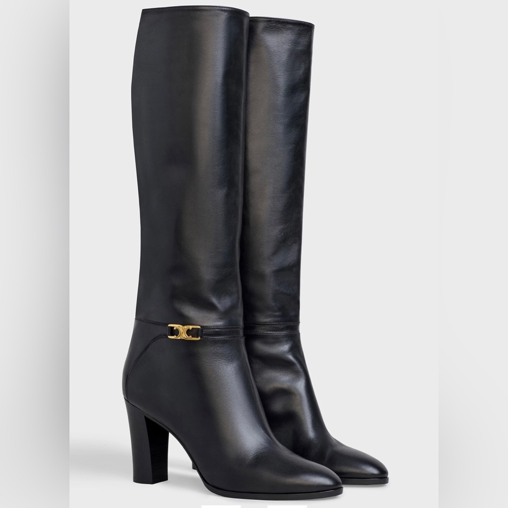 Celine Claude Boot in Calfskin - Black